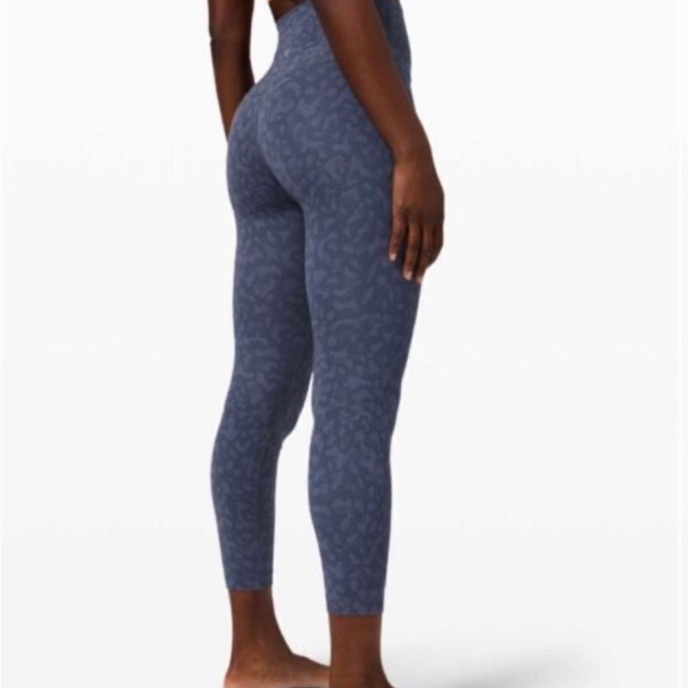 Lululemon Align Blue Camo Patterned Leggings